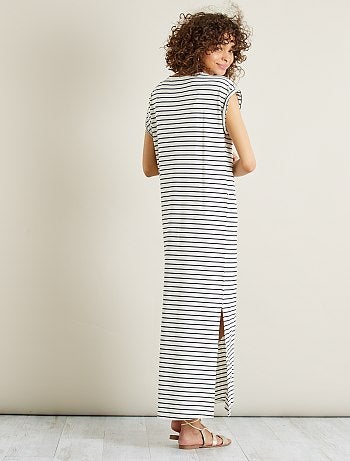 Vestido comprido em malha jersey - Kiabi