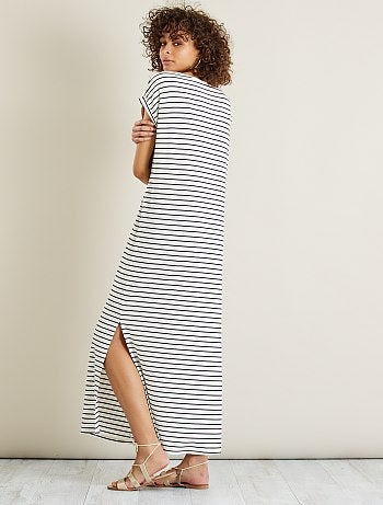 Vestido comprido em malha jersey - Kiabi