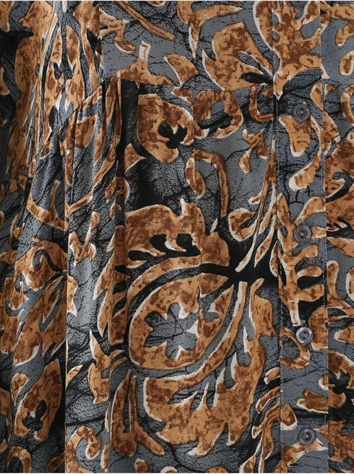 Vestido comprido estampado com decote em v bdart - Kiabi Vestido comprido estampado com decote em v bdart - Kiabi