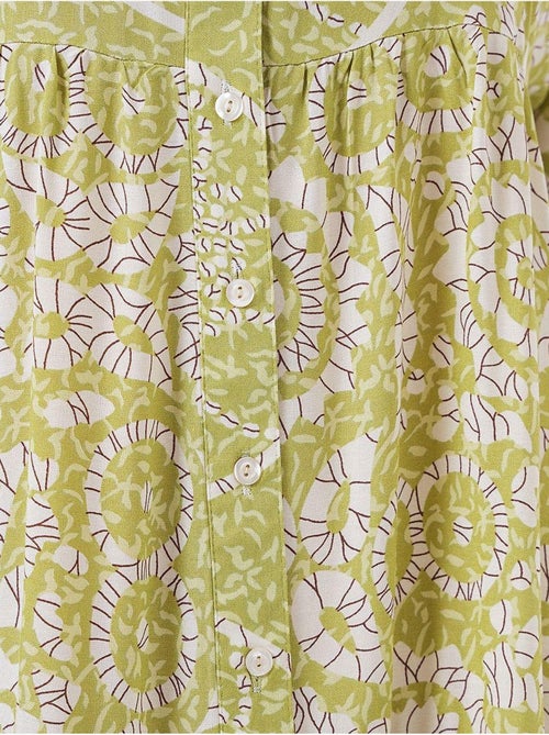 Vestido comprido estampado com decote em v bdart - Kiabi Vestido comprido estampado com decote em v bdart - Kiabi