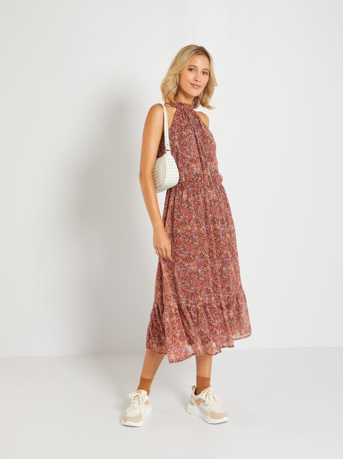 Vestido comprido estampado 'JDY' - Kiabi