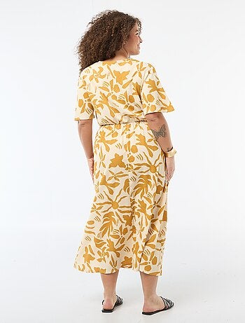 Vestido comprido estilo envelope