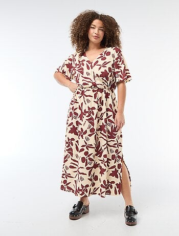 Vestido comprido estilo envelope