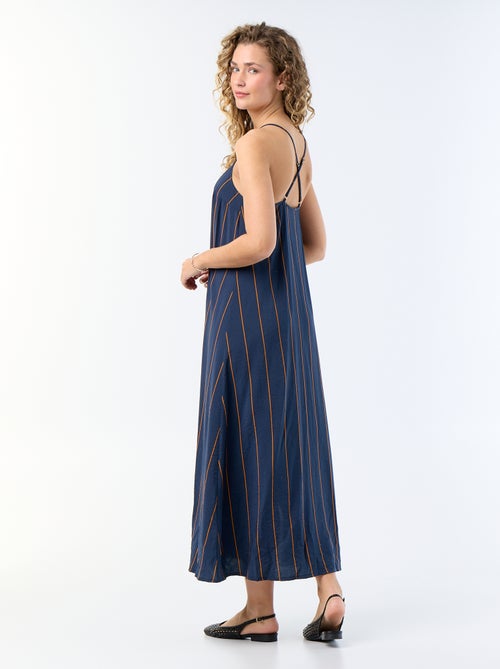Vestido comprido fluido - Kiabi