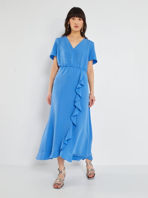 Vestido comprido fluido - Kiabi