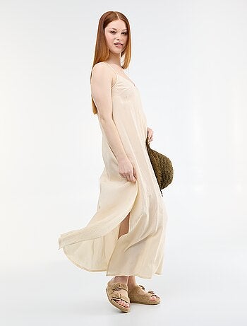 Vestido comprido fluido
