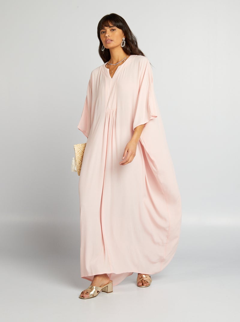 Vestido comprido fluido e leve ROSA - Kiabi