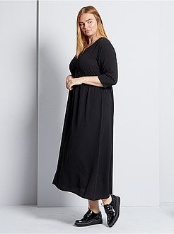 Vestido comprido fluido - Kiabi