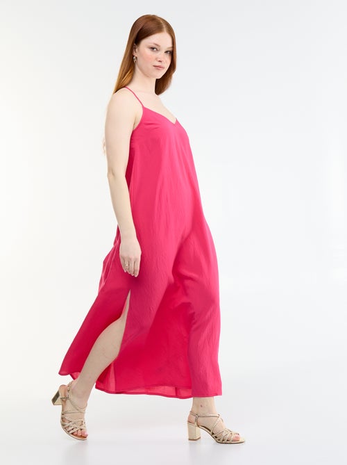 Vestido comprido fluido - Kiabi
