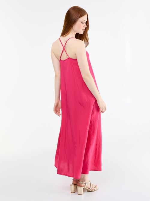 Vestido comprido fluido - Kiabi