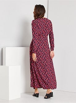 Vestido comprido fluido - Kiabi