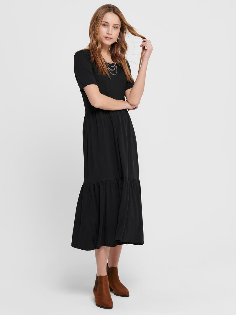 Vestido comprido 'JDY' Preto - Kiabi