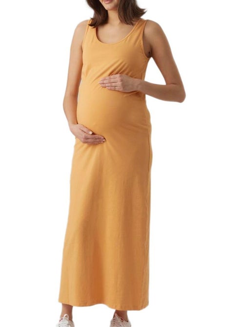 Vestido Comprido Laranja para Mulher Mamalicious Lmia - Kiabi