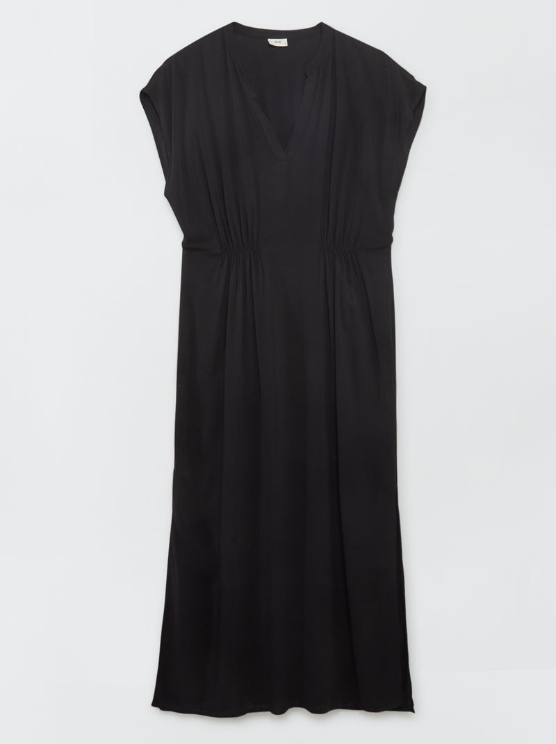 Vestido comprido liso 'JDY' Preto - Kiabi