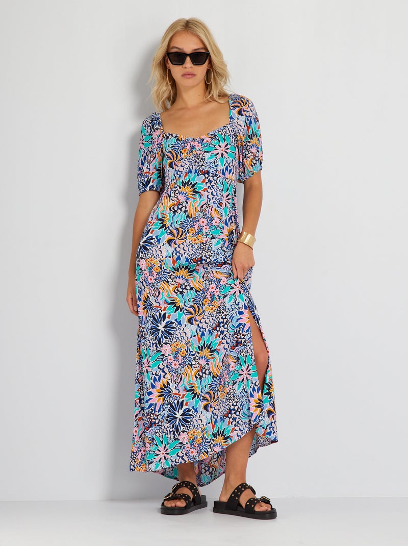 Vestido comprido multicor 'JDY' Preto - Kiabi