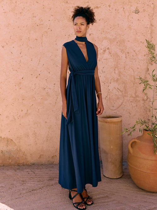 Vestido comprido multiposições - Kiabi