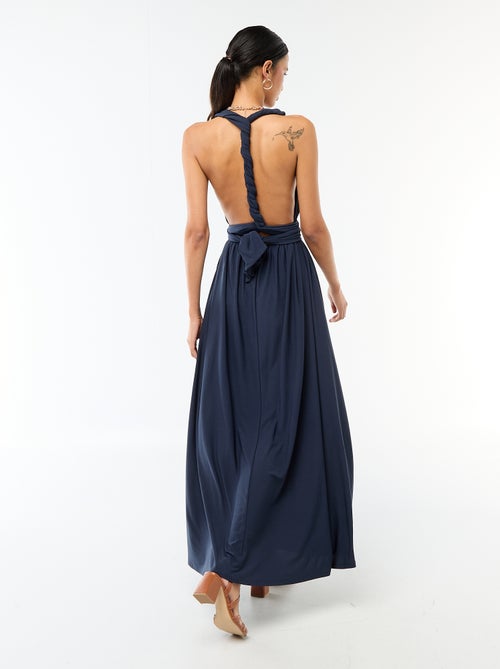 Vestido comprido multiposições - Kiabi
