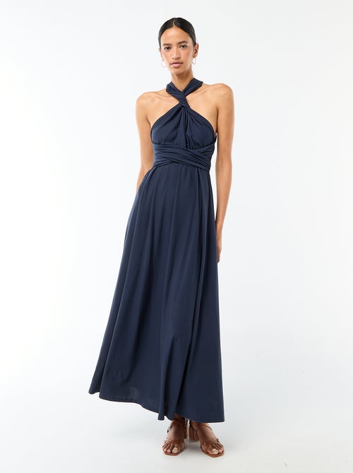 Vestido comprido multiposições - Kiabi