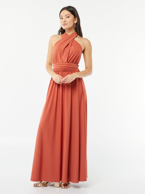 Vestido comprido multiposições - Kiabi