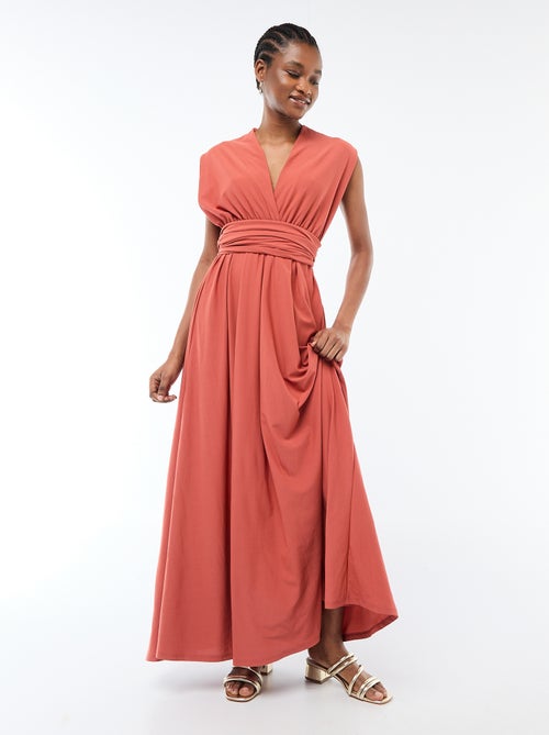 Vestido comprido multiposições - Kiabi
