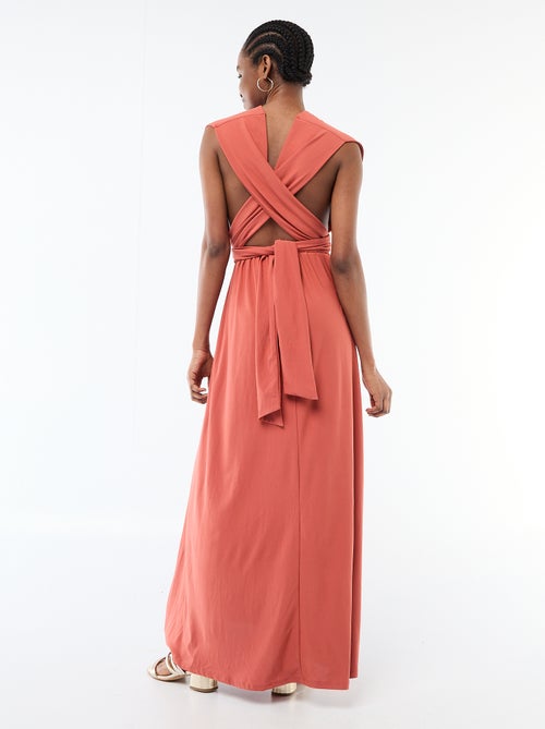 Vestido comprido multiposições - Kiabi