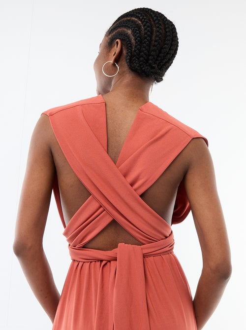 Vestido comprido multiposições - Kiabi