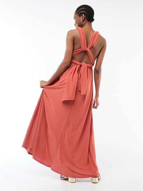 Vestido comprido multiposições - Kiabi