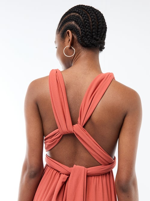 Vestido comprido multiposições - Kiabi