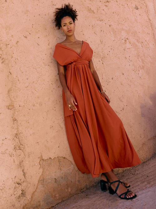 Vestido comprido multiposições - Kiabi