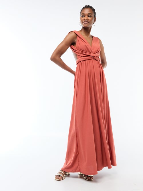Vestido comprido multiposições - Kiabi
