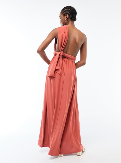 Vestido comprido multiposições - Kiabi
