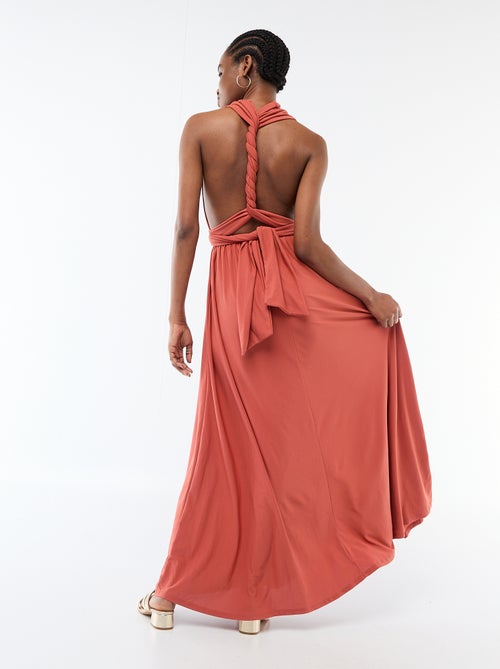 Vestido comprido multiposições - Kiabi