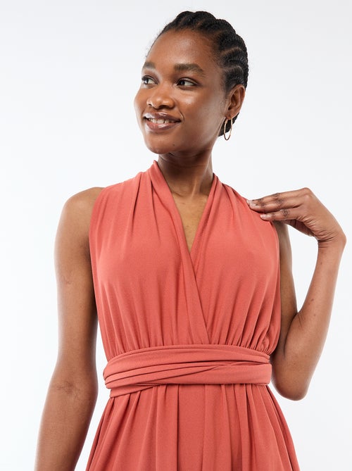 Vestido comprido multiposições - Kiabi