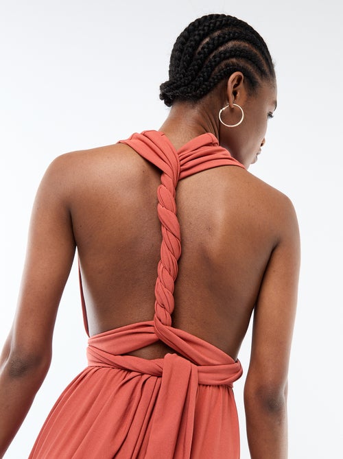 Vestido comprido multiposições - Kiabi