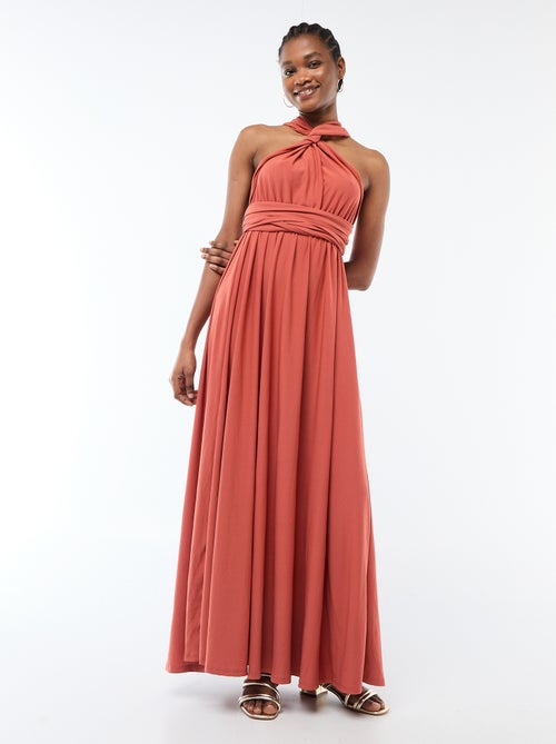 Vestido comprido multiposições - Kiabi