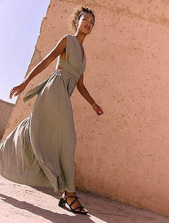 Vestido comprido multiposições