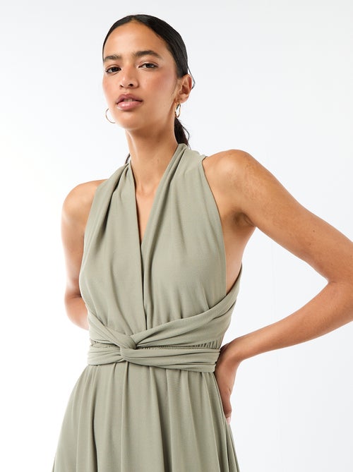 Vestido comprido multiposições - Kiabi Vestido comprido multiposições - Kiabi