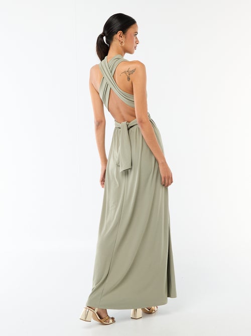 Vestido comprido multiposições - Kiabi Vestido comprido multiposições - Kiabi