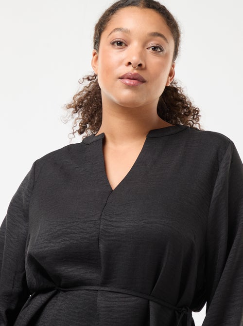 Vestido comprido 'Only carmakoma' liso - Kiabi