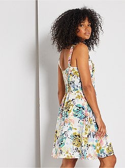 Vestido comprido pontilhado 'JDY' - Kiabi