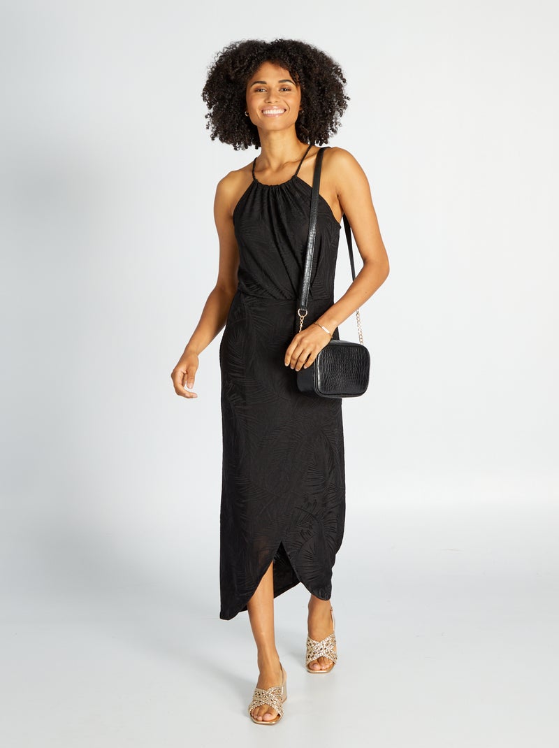 Vestido comprido Preto - Kiabi
