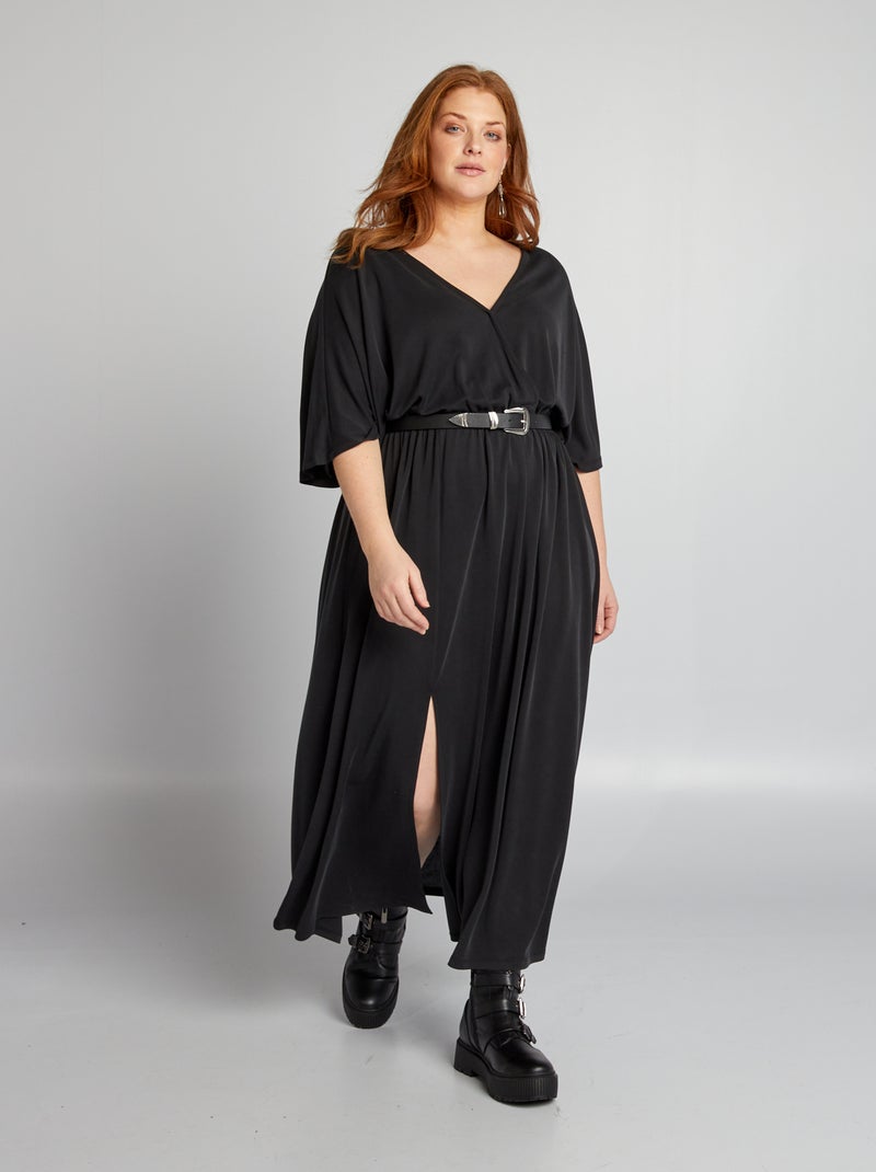 Vestido comprido Preto - Kiabi