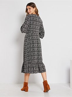 Vestido comprido - Kiabi