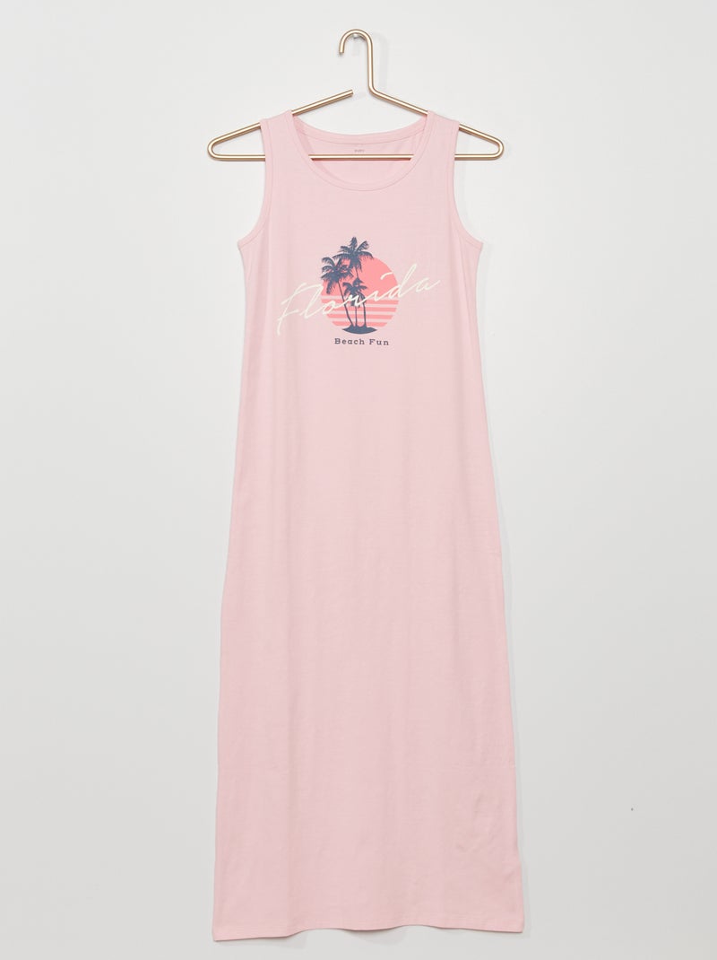 Vestido comprido Rosa - Kiabi