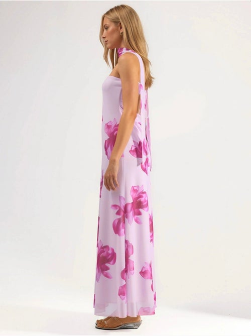 Vestido comprido sem alças com estampado floral - Kiabi Vestido comprido sem alças com estampado floral - Kiabi