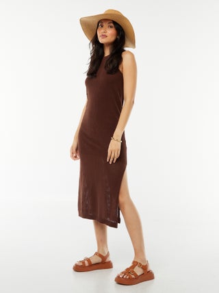 Vestido comprido sem mangas