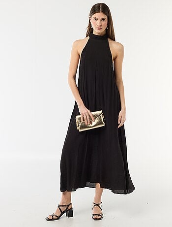 Vestido comprido sem mangas