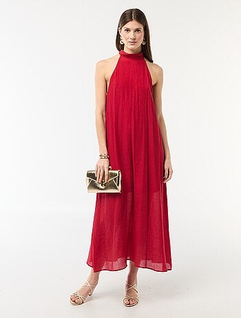 Vestido comprido sem mangas