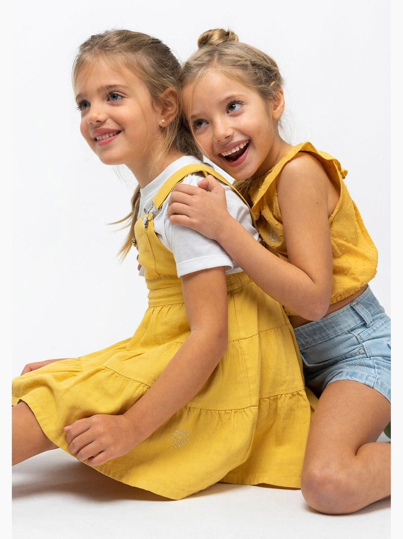 Vestido conguitos Amarelo - Kiabi