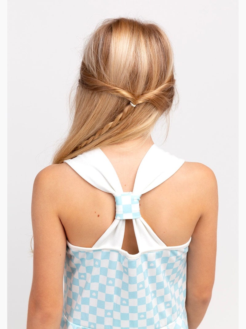 Vestido conguitos Azul-celeste - Kiabi